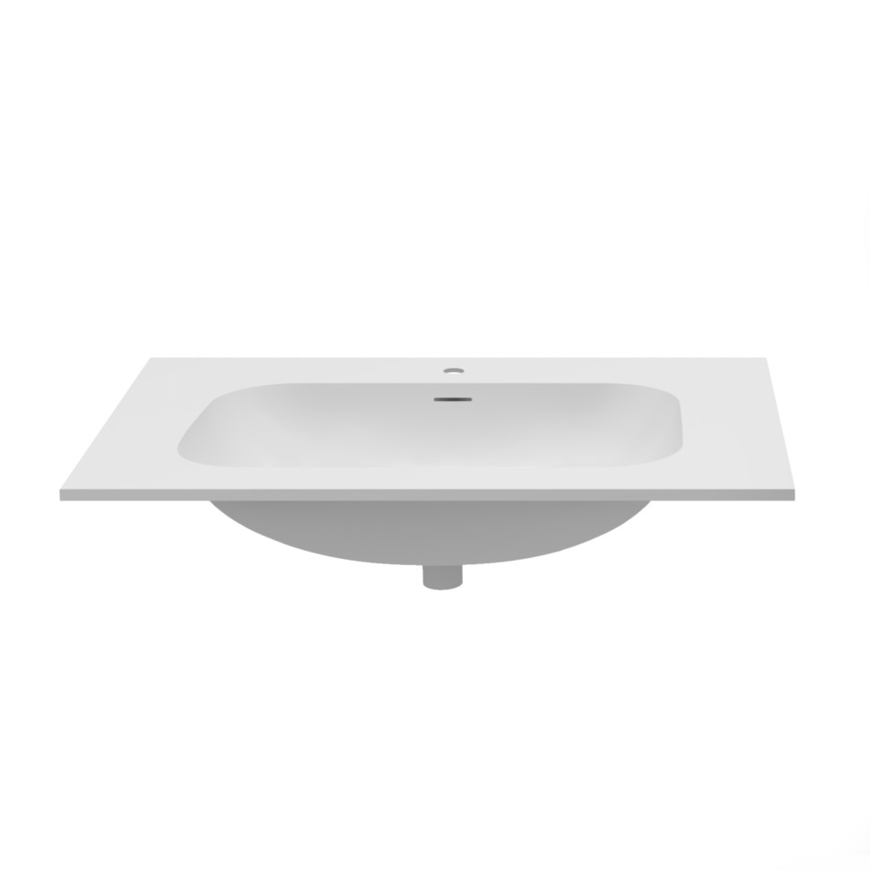 Раковина Vincea Elise VCB-4EL800MW, Corian цвет белый матовый