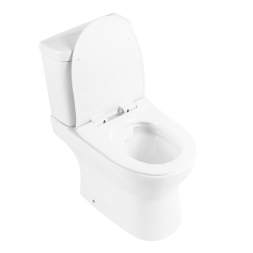 Чаша напольного унитаза с сиденьем BelBagno STEAM BB130CPR/SC