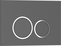 Кнопка смыва IBERICA BLANCA ESTI-O ABS-пластик, серый матовый (IB.B082.007.000)