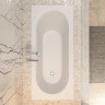 Ванна из искусственного камня Uperwood Lotus 180x80 см, белая