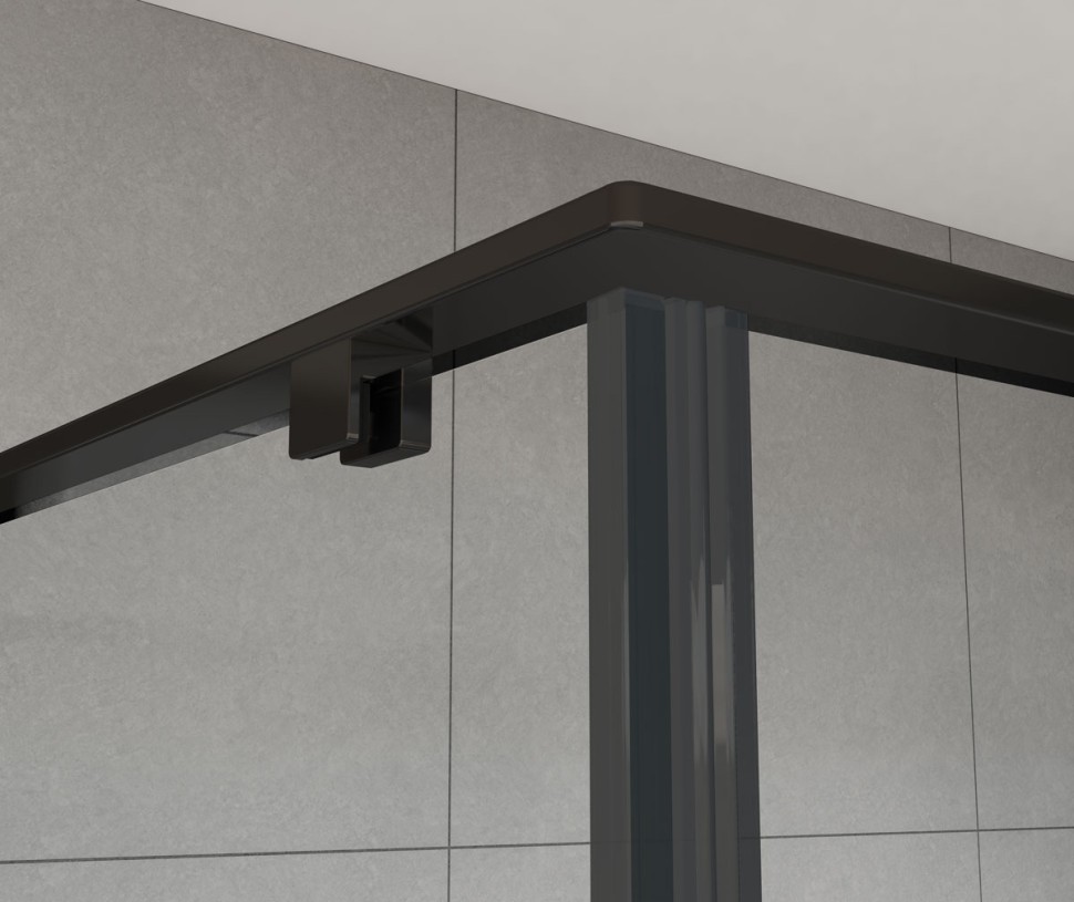 Душевой уголок Arno VSR-1A9012CLB, 1200*900, черный, стекло прозрачное