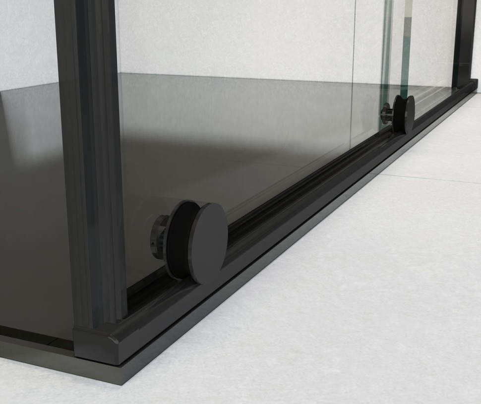 Душевой уголок Arno VSR-1A9012CLB, 1200*900, черный, стекло прозрачное