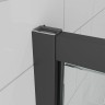 Душевая дверь Veconi Ottimo P30 B, 800x1900, черный матовый, стекло тонированное матовое