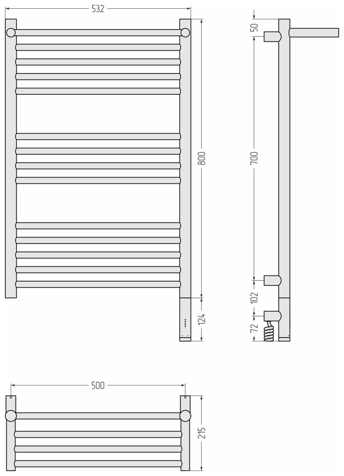 Богема 3.1 с полкой 800х500 МЭМ правый