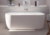 Акриловая ванна CEZARES METAURO-INT-Wall-180-80-60-W-MATT
