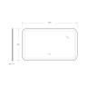 Зеркало Cezares CZR-SPC-STYLUS-1200-700-TCH-WARM