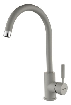 Смеситель для кухни Holstein, серый дым, Ho212063-GRS, Paulmark