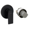 Смеситель для душа Hansgrohe Rebris E (внешняя и скрытая часть) 72658670 черный матовый