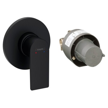 Смеситель для душа Hansgrohe Rebris E (внешняя и скрытая часть) 72658670 черный матовый