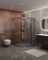 Душевой уголок CEZARES MOLVENO-R-11-90+20-C-GM-IV