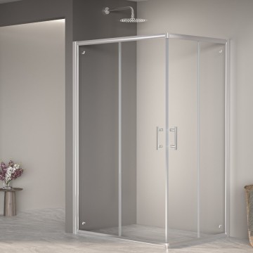 Душевой уголок RGW 80х120х185 см PA-146 Прямоуг., Хром, Прозрачное, 6 мм Easy Clean (020814682-11)