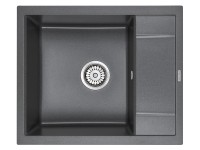 Мойка FLUGEN 50-600, IT-GRANIT, PM216050-DG, графит, 600х500 мм, Paulmark
