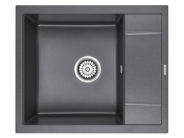 Мойка FLUGEN 50-600, IT-GRANIT, PM216050-DG, графит, 600х500 мм, Paulmark