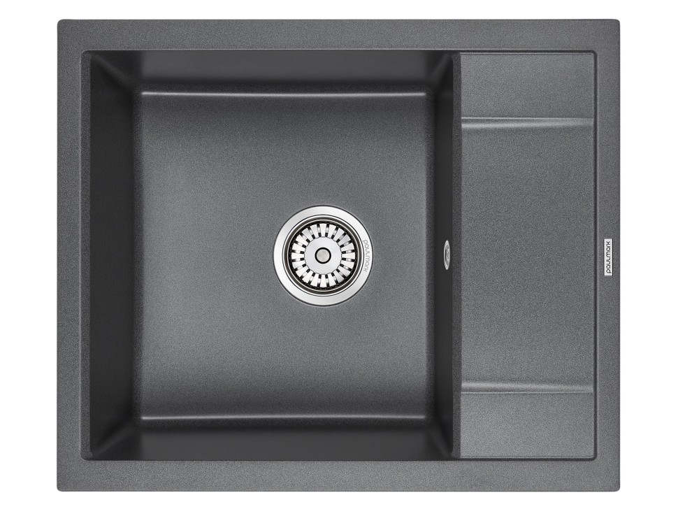 Мойка FLUGEN 50-600, IT-GRANIT, PM216050-DG, графит, 600х500 мм, Paulmark