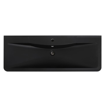 Раковина из искусственного камня BelBagno BB1200/455-LV-ART-ALR-NERO, чёрная матовая