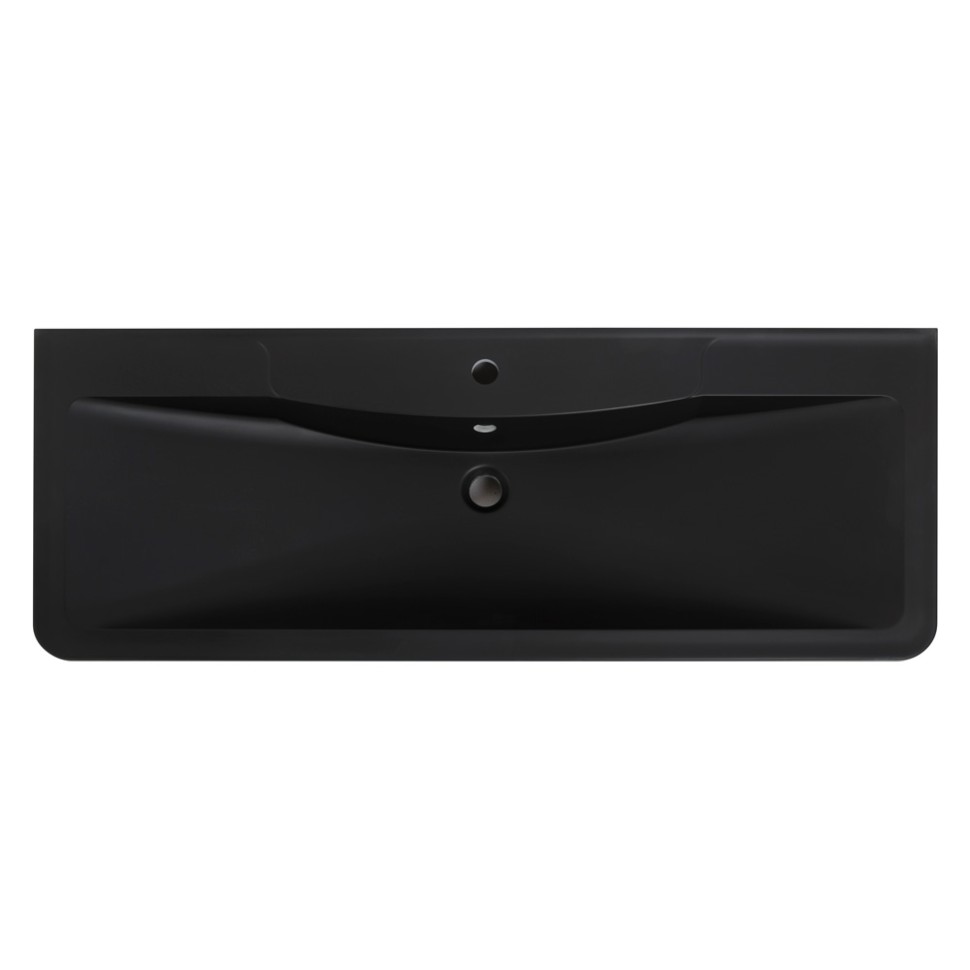 Раковина из искусственного камня BelBagno BB1200/455-LV-ART-ALR-NERO, чёрная матовая