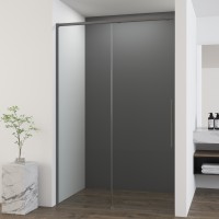 Душевая дверь Ultima VDS-7UL100CLGM, 1000, вороненая сталь, стекло прозрачное