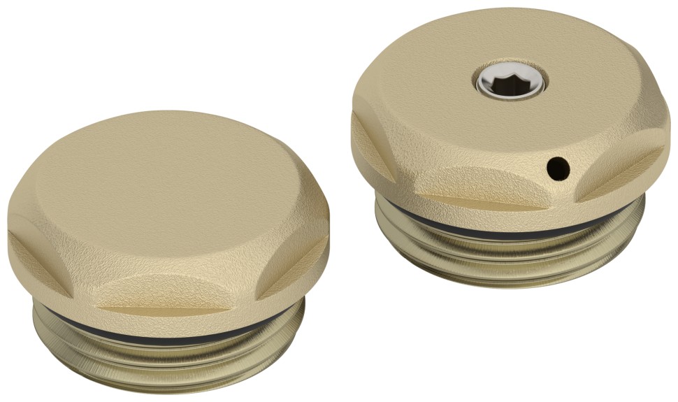 Спускной клапан с заглушкой d 25 мм (G 1/2" НР)