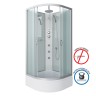 Душевая кабина Niagara Classic NG-3301-14BKTG (90х90х210) средний поддон(26см),стекло матовое,4 места