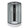 Душевая кабина Niagara Classic NG-6703-14P (80х80х215) средний поддон(26см),черный,стекло прозрачное,4 места