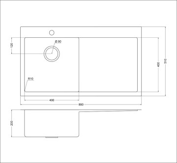 Мойка Oulin OL-FTL101R