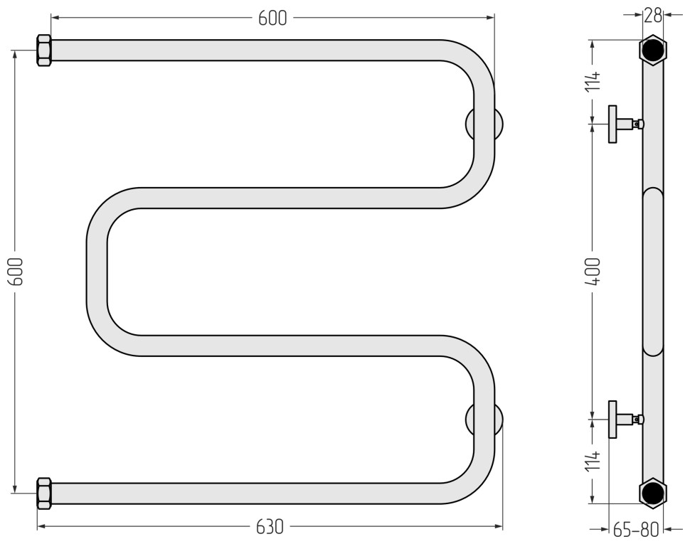 Ш-образный+ 600х600