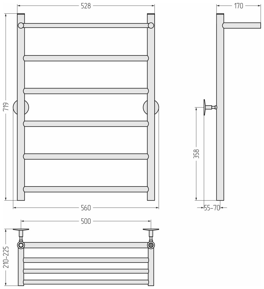 Универсал-54 800х500 (Полка + 5) П 21