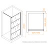 Душевая перегородка RGW WA-019B (С рисунком (шелкография), 1000)