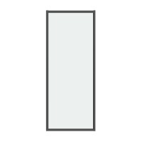 Боковая стенка Grossman Style 200.K33.05.100.21.00 (100х195) черный матовый,стекло прозрачное, 1 место
