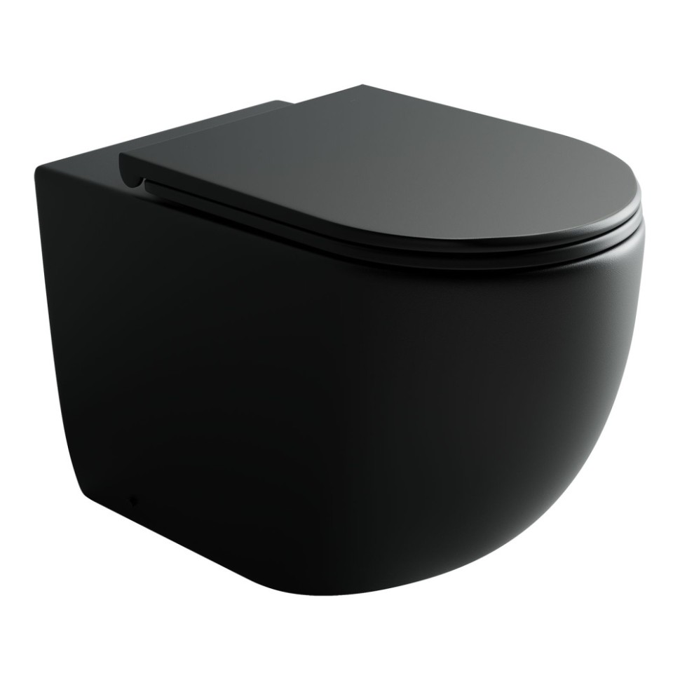 Напольный приставной унитаз Metropol Rimless CN4004MB