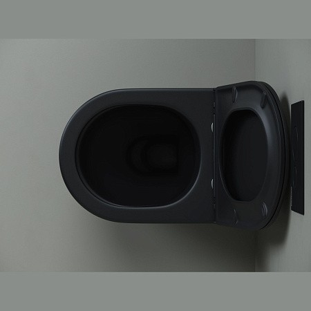 Напольный приставной унитаз Metropol Rimless CN4004MB