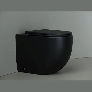 Напольный приставной унитаз Metropol Rimless CN4004MB