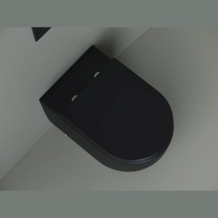 Напольный приставной унитаз Metropol Rimless CN4004MB