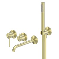 Смеситель ABBER Wasser Kreis 316 AF8130BG для ванны скрытого монтажа, брашированное светлое золото