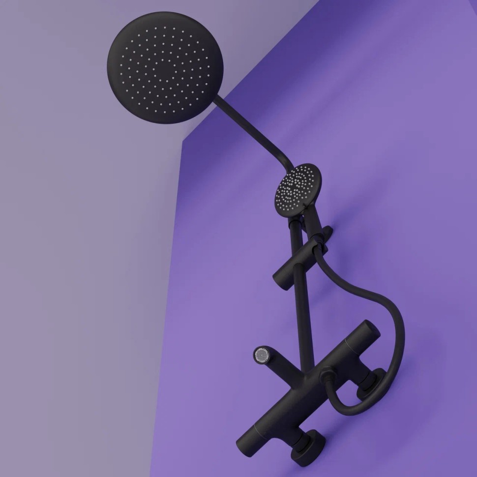 Душевая стойка SANCOS Game для душа с термостатическим смесителем, цвет черный матовый, арт. SC3001MB