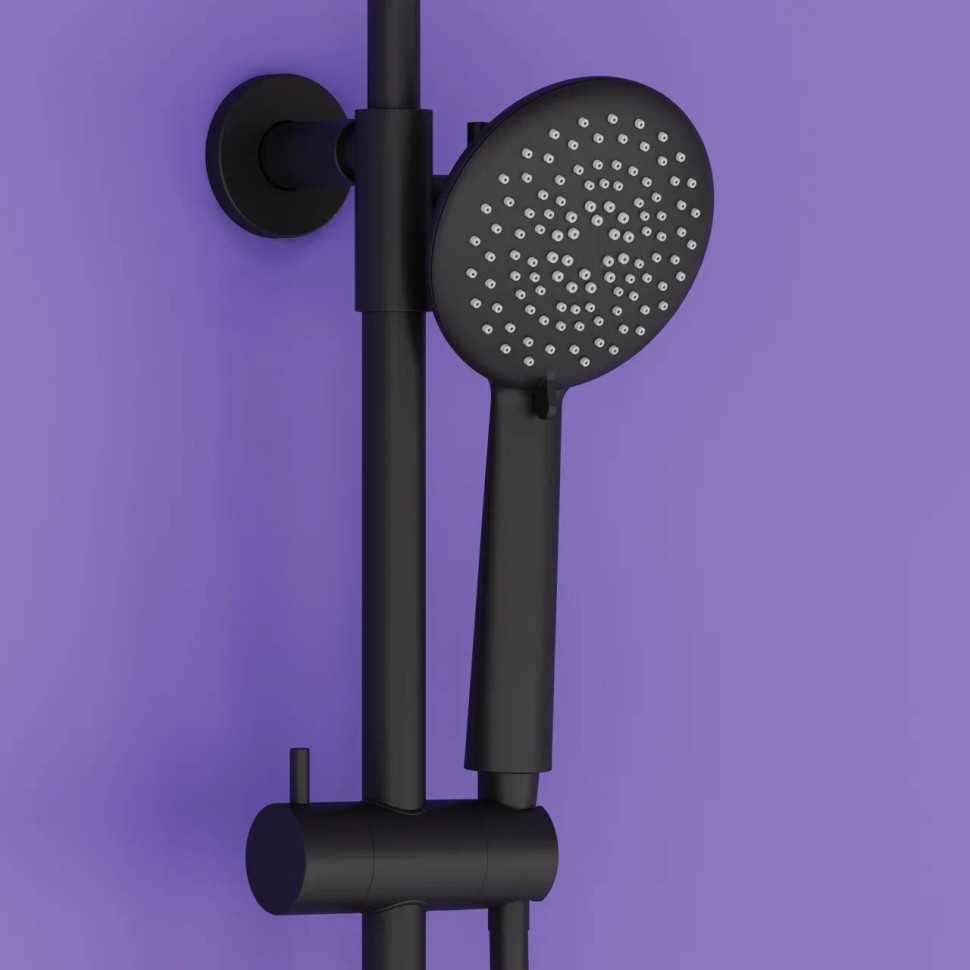 Душевая стойка SANCOS Game для душа с термостатическим смесителем, цвет черный матовый, арт. SC3001MB