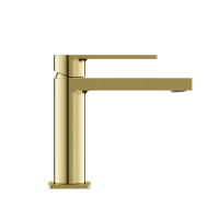 Смеситель для раковины SANCOS Studio, брашированное золото, PVD покрытие, арт. SC9015BG