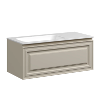 Тумба подвесная SANCOS Very 995х445х406, c одним ящиком оснащенным доводчиками, леавая , Beige Soft , арт.VR100LCE