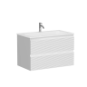 Тумба подвесная SANCOS Folk 790х445х500, c двумя ящиками оснащенными доводчиками, Bianco, арт.FL80W