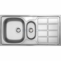 Стальная мойка, 1.5-чаши с осушкой