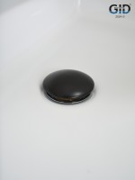 Донный клапан Gid с переливом Blm100-1 74407K черный матовый 7x7x10