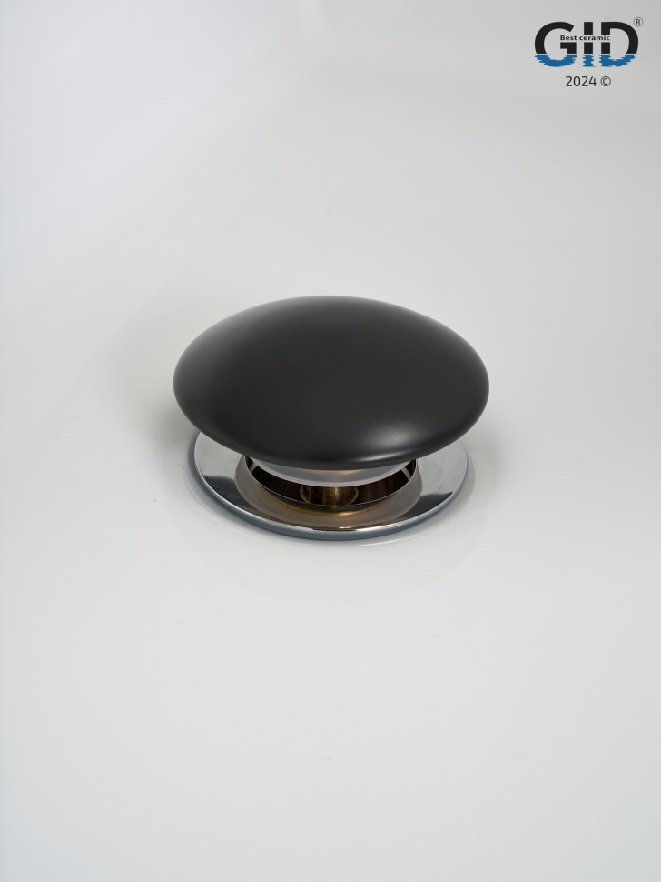 Донный клапан Gid с переливом Blm100-1 74407K черный матовый 7x7x10