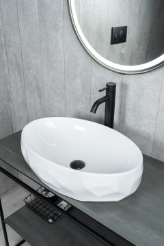 Раковина Gid 9030wx 51241 накладная белая 60x40x15
