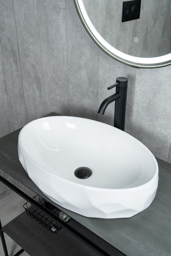 Раковина Gid 9030wx 51241 накладная белая 60x40x15