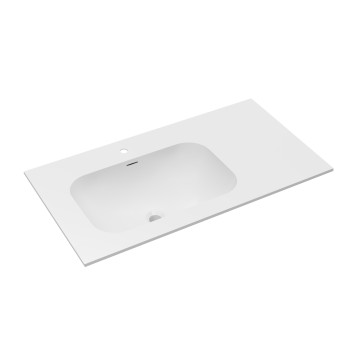 Раковина Элис (Elise) VCB-4EL100MW-L, Corian левая, цвет белый матовый