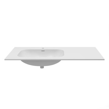 Раковина Элис (Elise) VCB-4EL100MW-L, Corian левая, цвет белый матовый