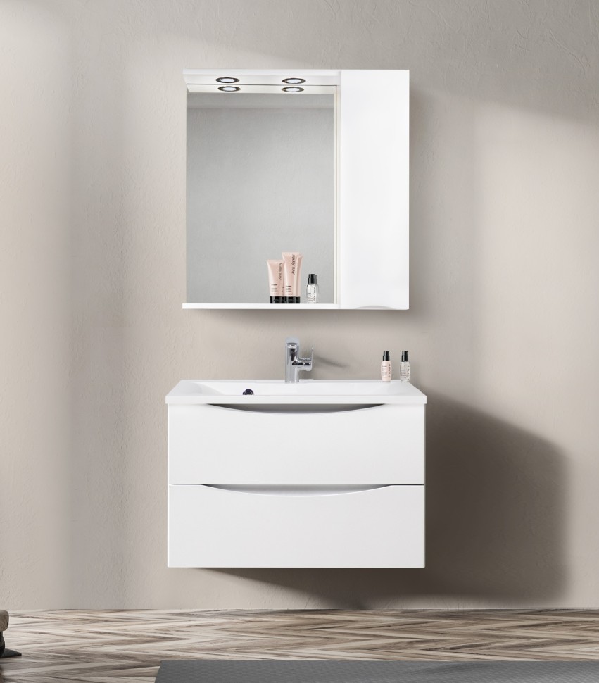 Шкаф подвесной BelBagno MARINO-SPC-800/750-1A-BL-P-R