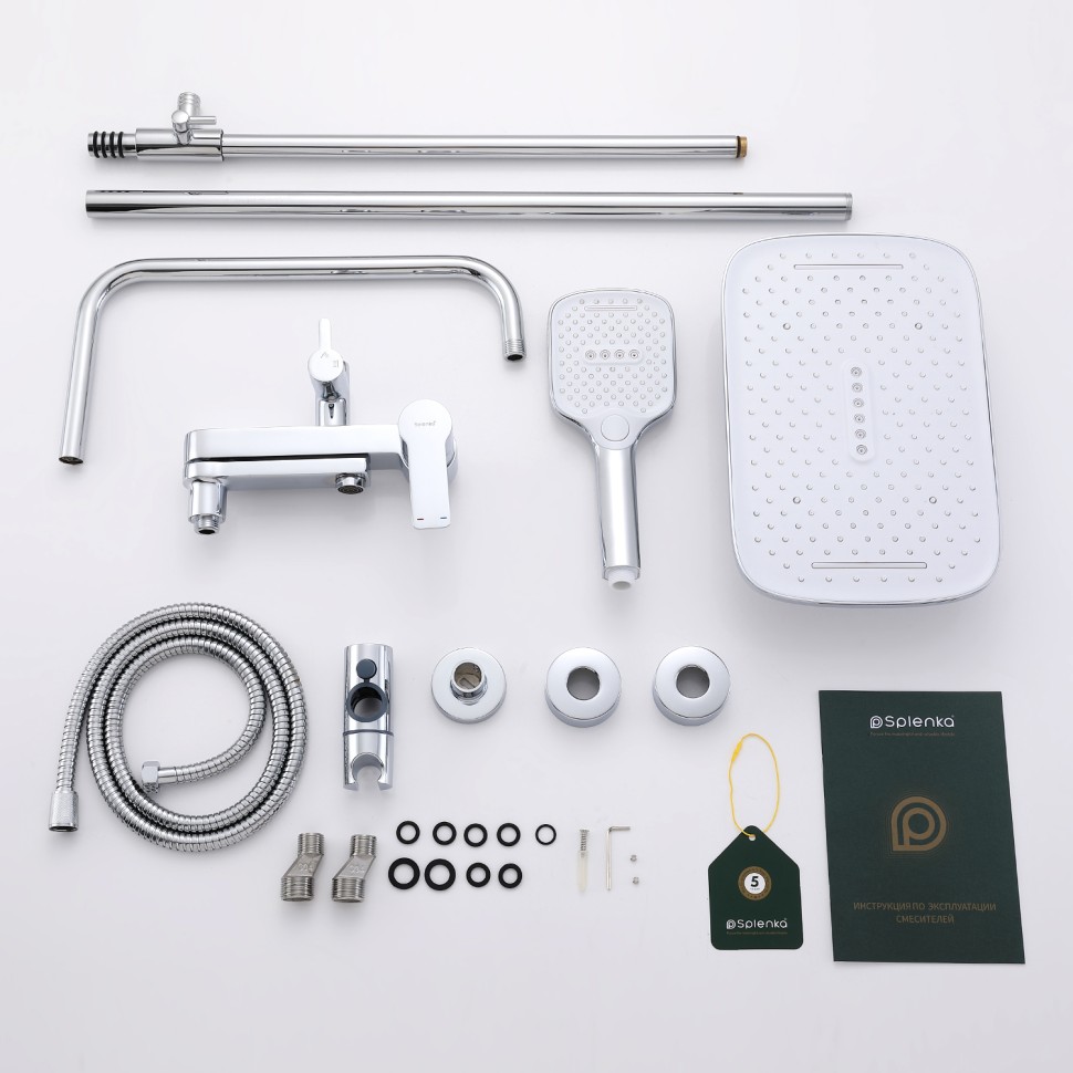 Душевая система Splenka для ванны и душа S06.24 Хром