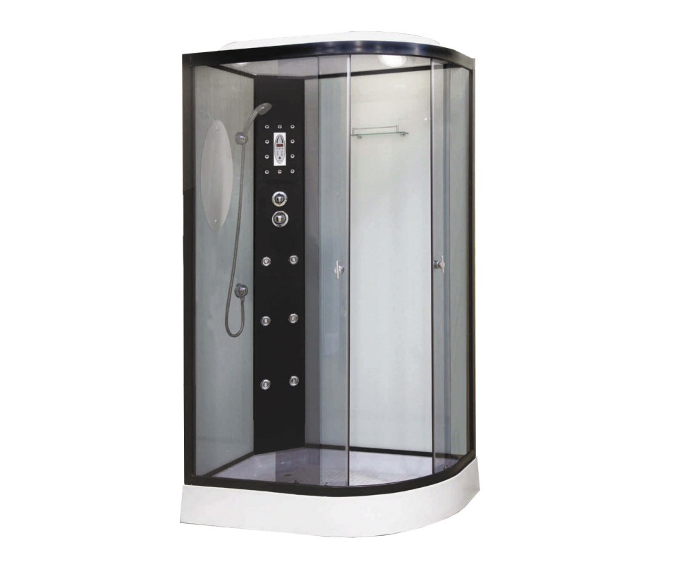 Душевая кабина Niagara Ultra NG-1903-01L (120х80х220) низкий поддон(16см),черный,стекло тонированное,4 места