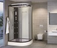 Душевая кабина Niagara Ultra NG-1903-01L (120х80х220) низкий поддон(16см),черный,стекло тонированное,4 места